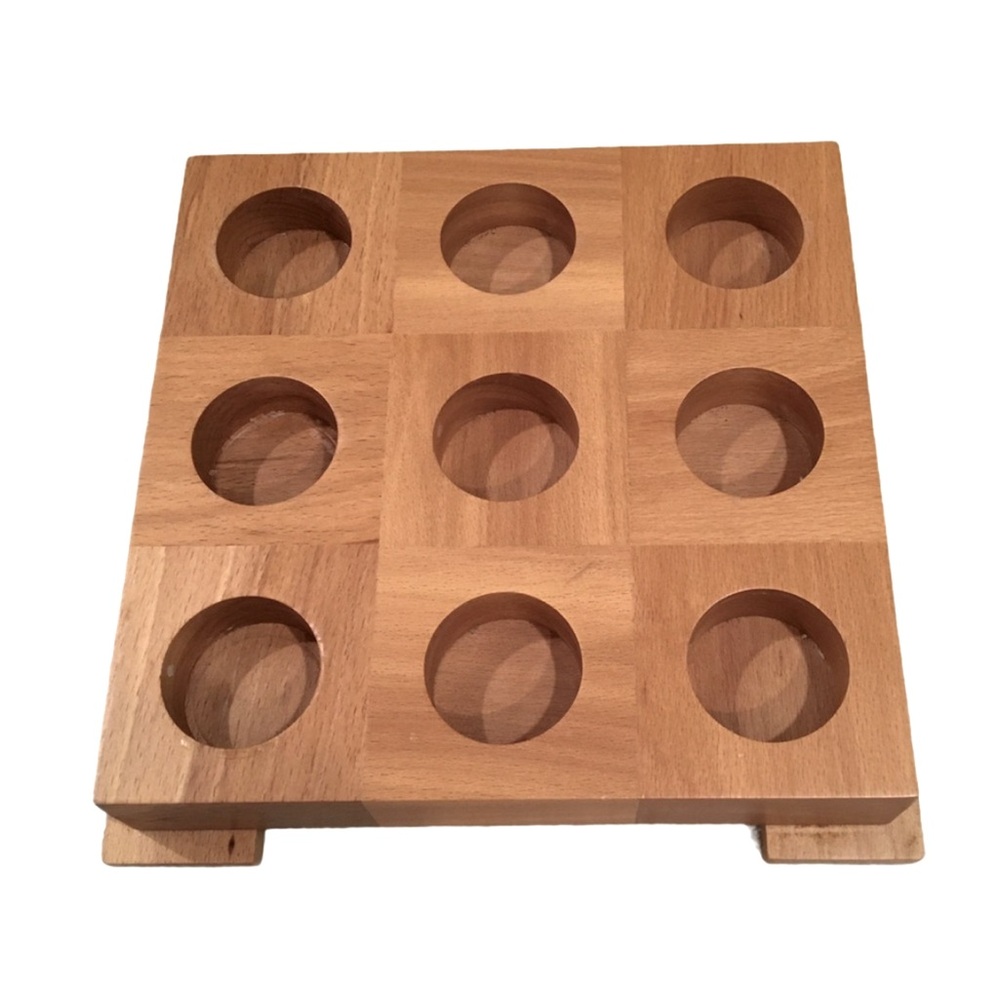 Rare Target Michael Graves Tea Light Candle Holder Wood Holder Collectible